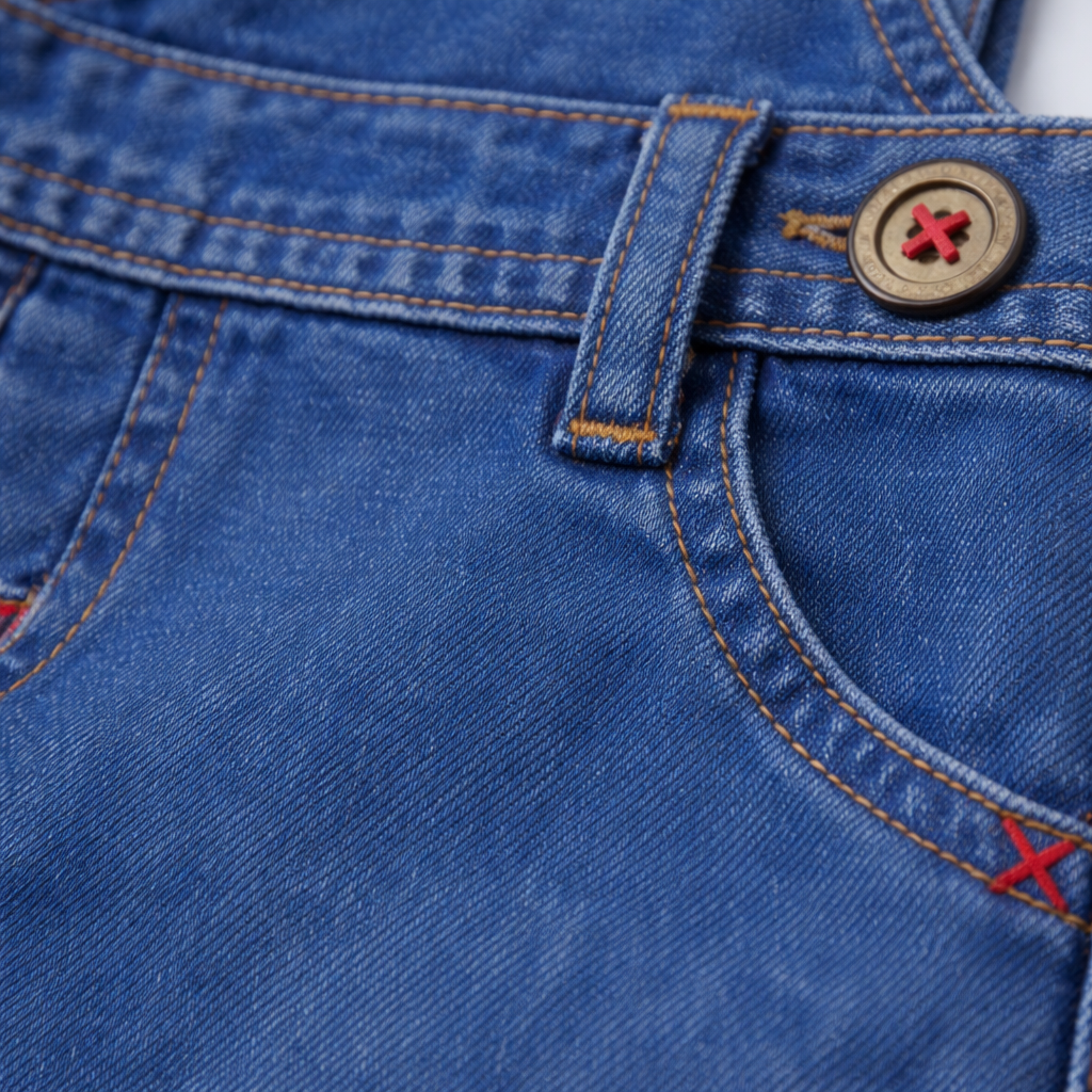 Blue Denim Cotton Dangri