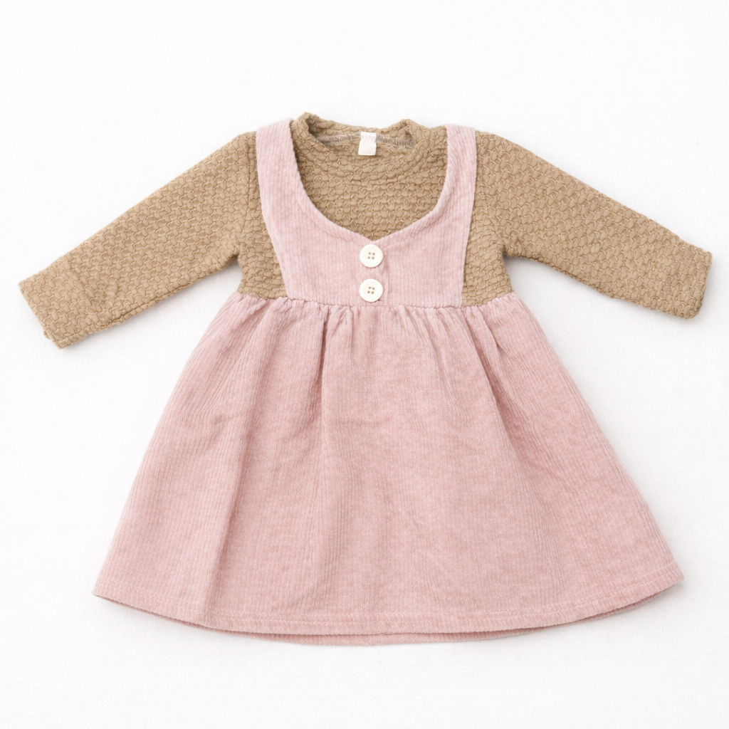Pink Corduroy Frock