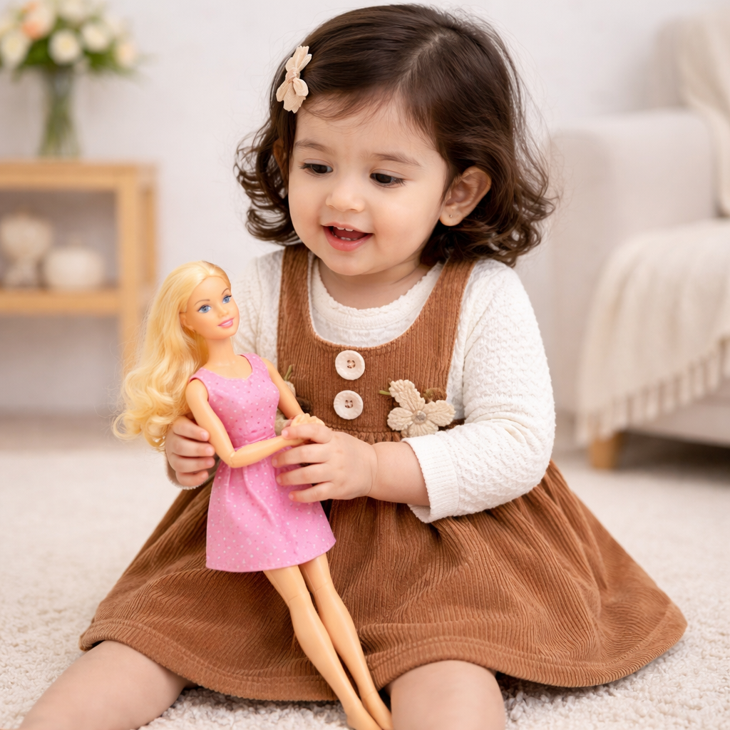 Brown Corduroy Frock