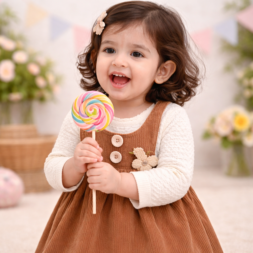 Brown Corduroy Frock