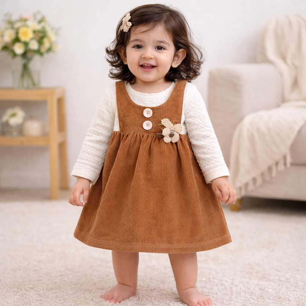 Brown Corduroy Frock