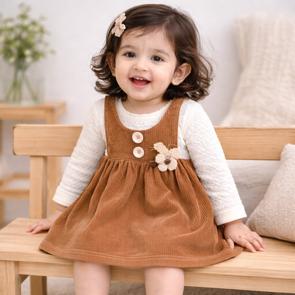 Brown Corduroy Frock
