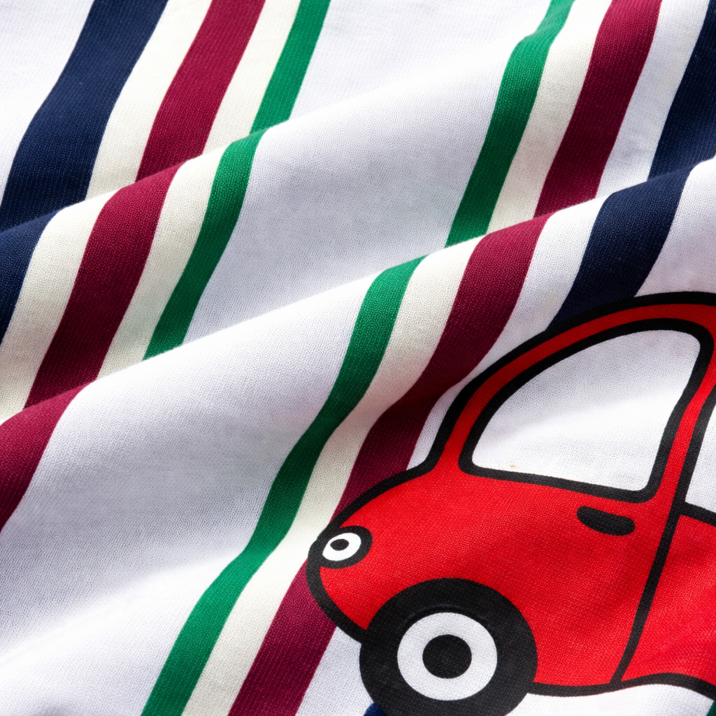 Red Car Summer Coord Set (2-Piece)