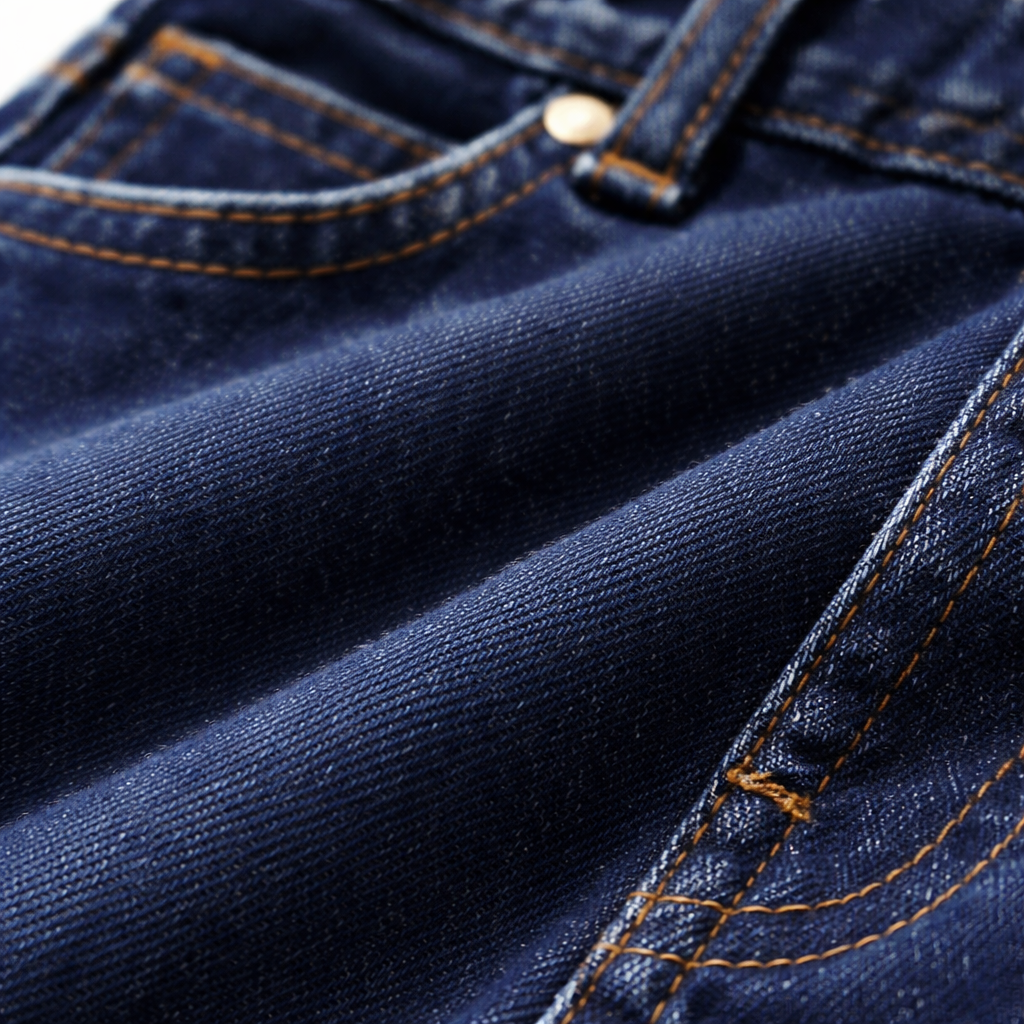 Girls Dark Indigo Floral Embroidered Denim Jeans