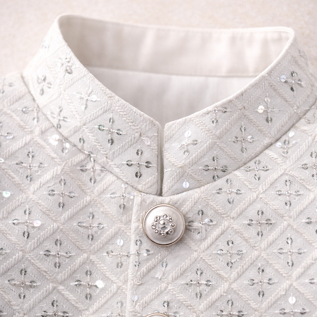 Boys White Prince Coat - Lil' Cubs