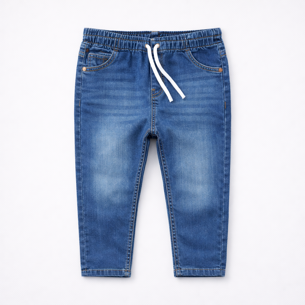 Boys Denim Jeans Collection – Dark, Mid, Light & Teal Blue - Lil' Cubs