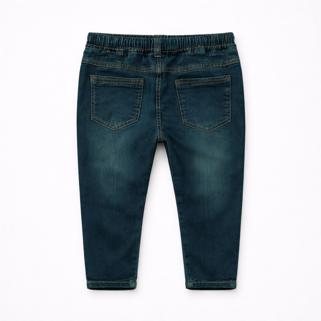 Boys Denim Jeans Collection – Dark, Mid, Light & Teal Blue - Lil' Cubs