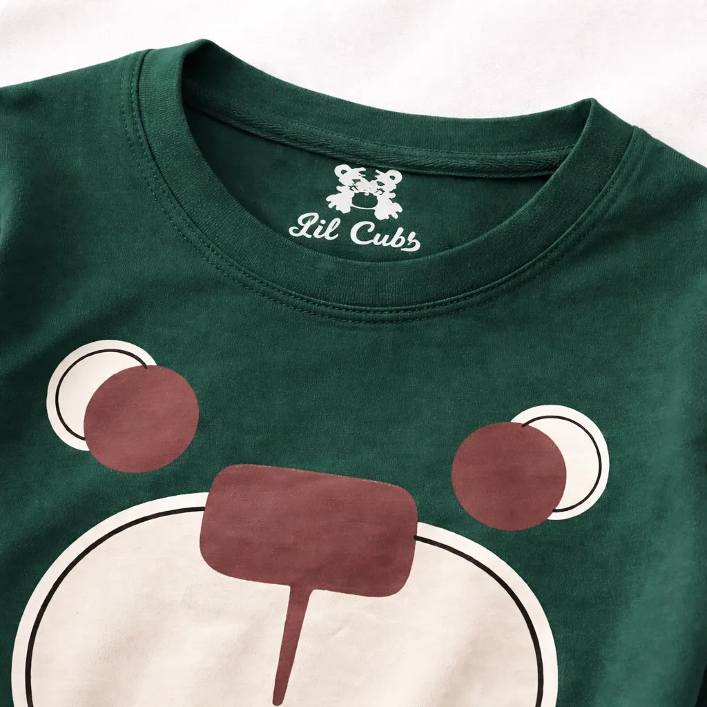 Cuddle Bear Green Summer Coord Set (2-Piece) - Lil' Cubs