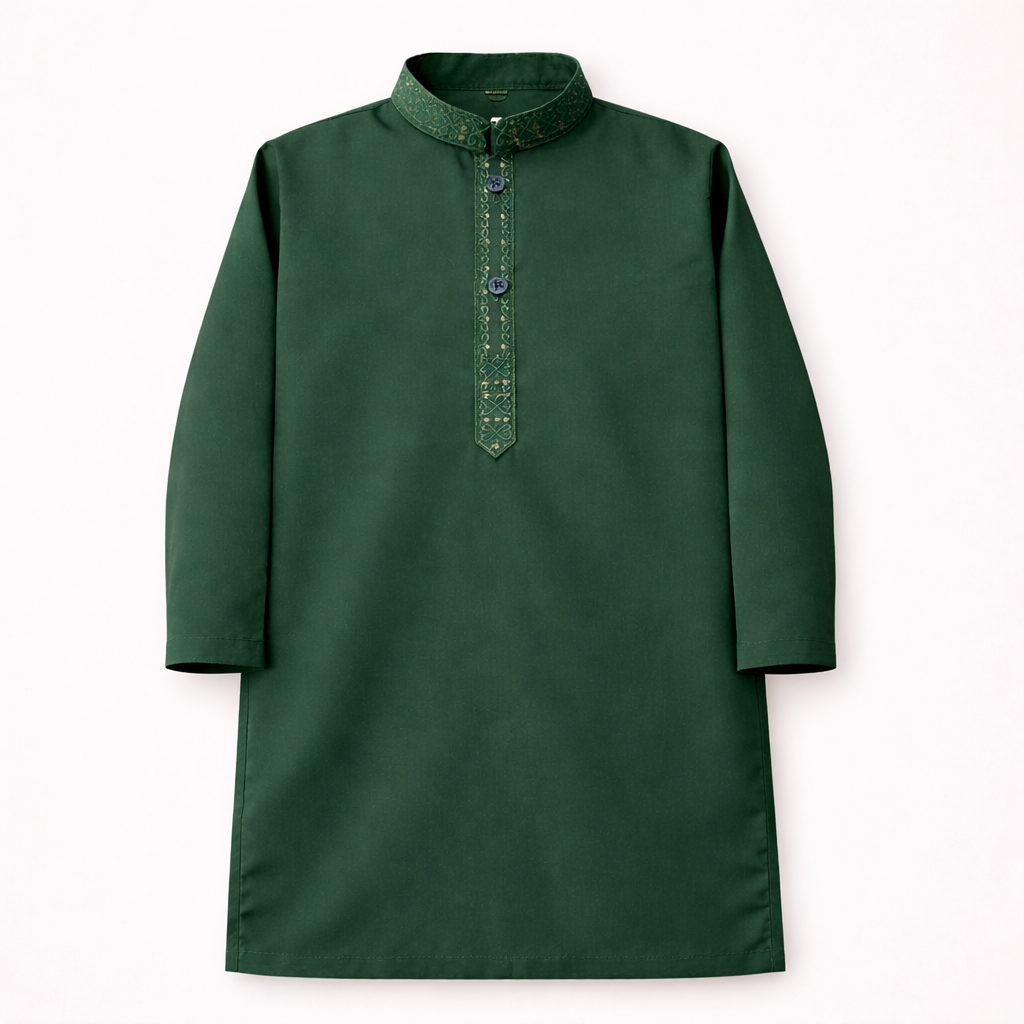 Sultan Embroidered Green Shalwar Kameez