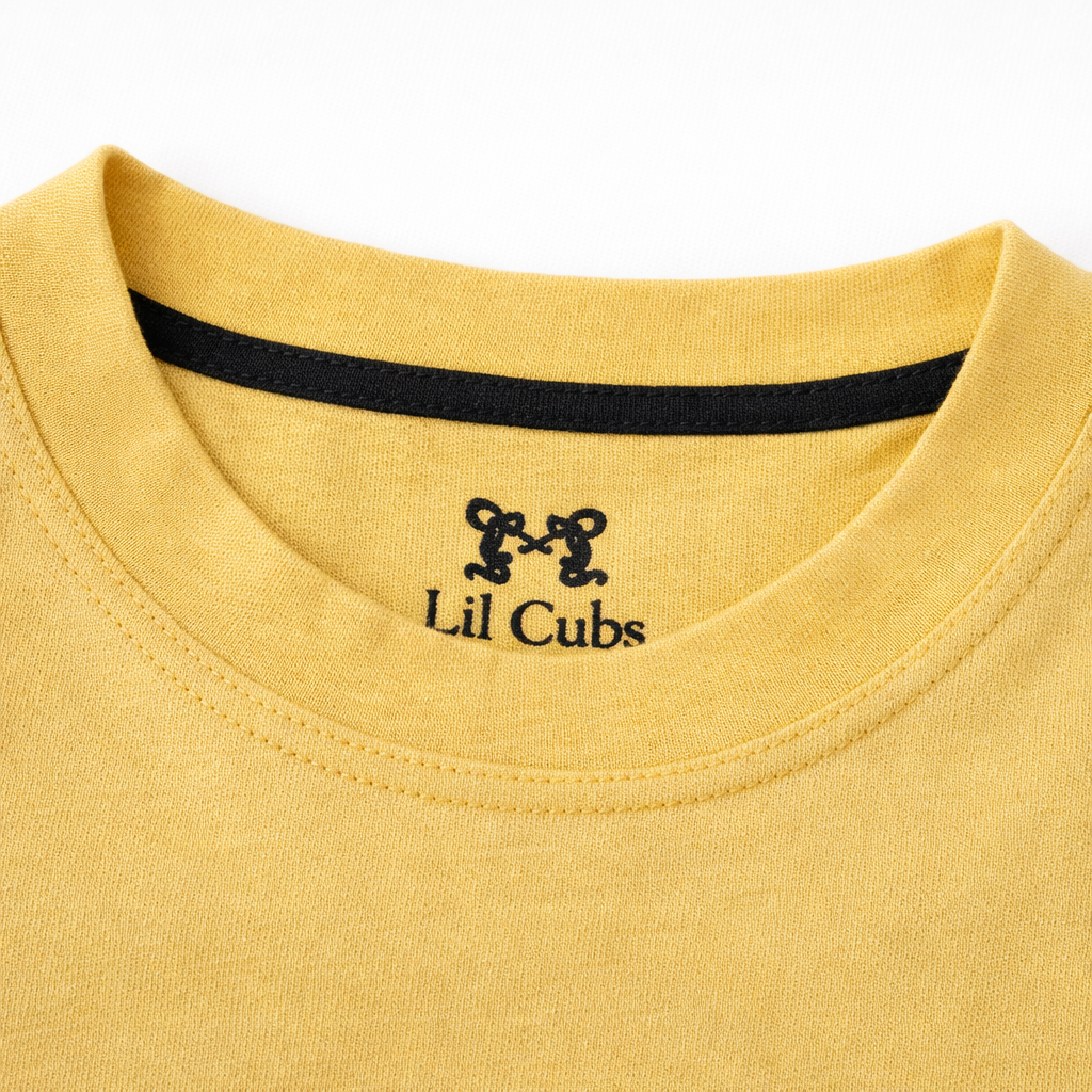 Yellow & Black Baby Girl Summer Coord Set (2-Piece)