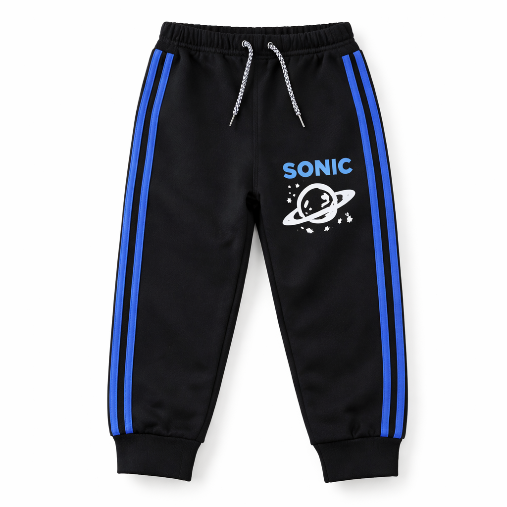 Blue Lilcubspk Sonic Zipper Coord Set, 2-piece fleece loungewear with hood and zip closure, comfortable and stylish for casual wear.