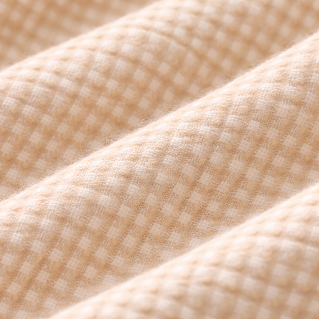 Cream Beige Kitty Print Casual Coord Set (3-Piece)