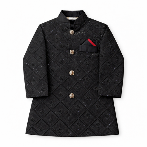 Boys Black Prince Coat (2-Piece) - Lil' Cubs