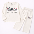 Oh My God White Summer Coord Set (2-Piece) - Lil' Cubs
