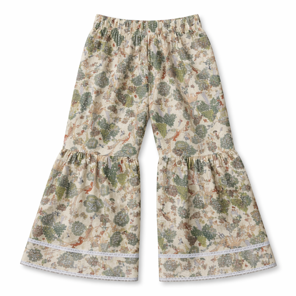 Off-White Jungle Print Kurti Shahrara (2-Piece)