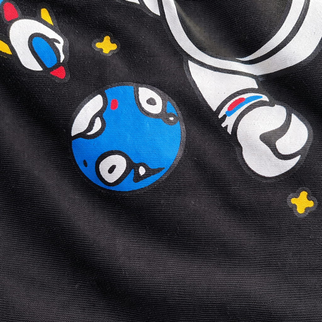 Lil' Cubs space travel summer coord set for kids, featuring a starry printed top and matching shorts perfect for summer wear.