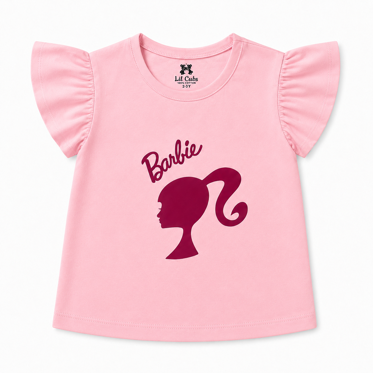 Girls Pink Barbie Summer Coord Set (2 Piece)