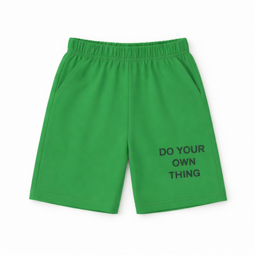 Parrot Green Lazy Panda Summer Coord Set (2-Piece)