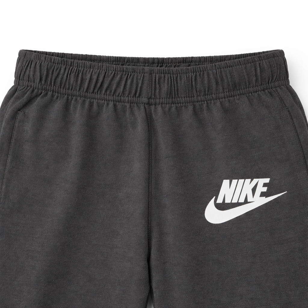 Set of three boys' cotton Nike basic trousers by lilcubspk, featuring comfortable pull-on design and classic style.