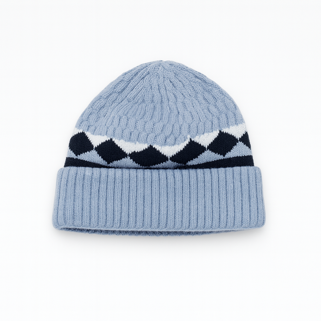 Soft and cozy baby winter knitted beanie with pom-pom for newborns and toddlers! ❄️👶💙