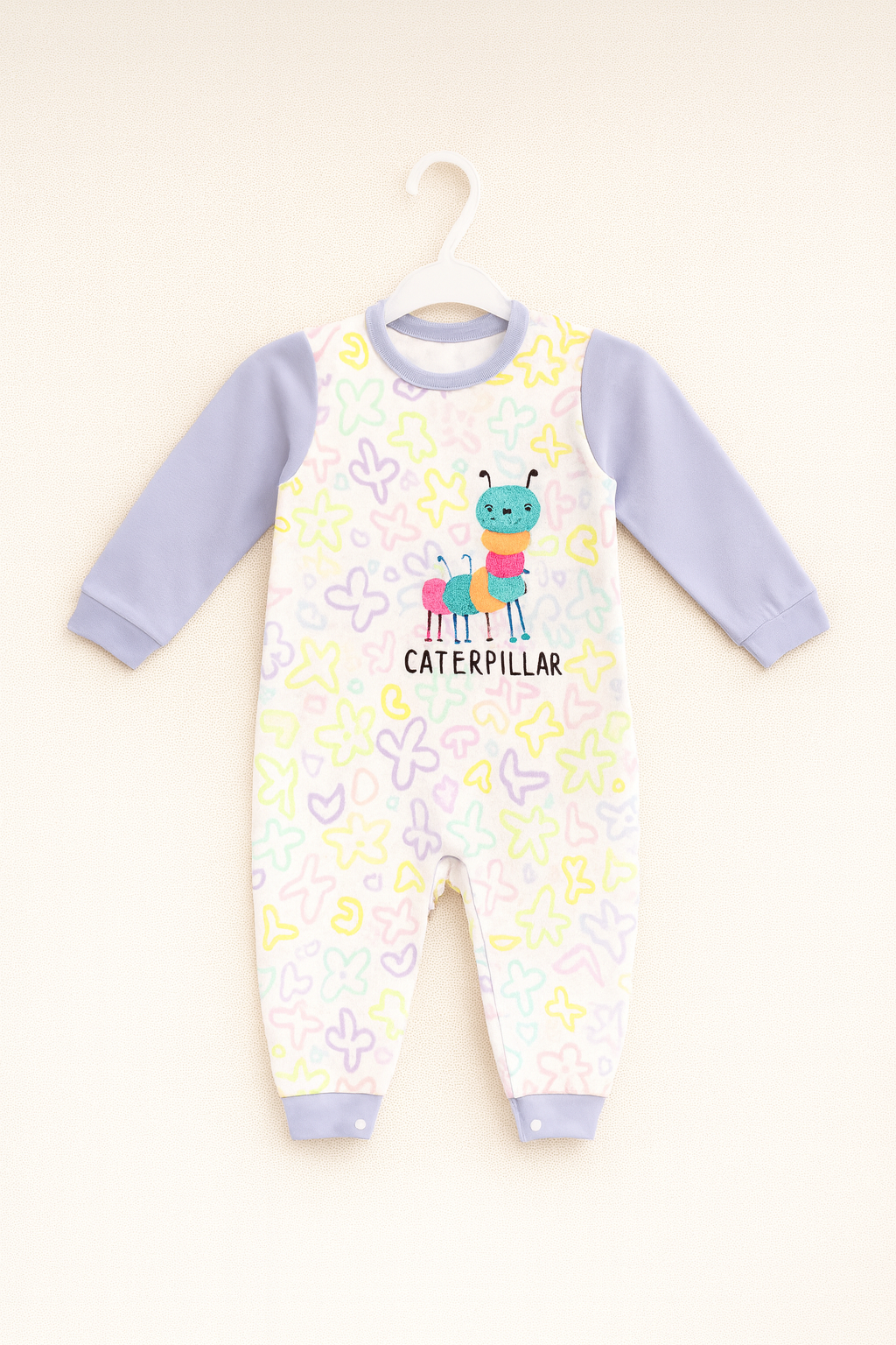 Comfort fit hooded toddler romper by Lil' Cubs, featuring soft fabric and a cozy hood, designed for 2-3 year olds.