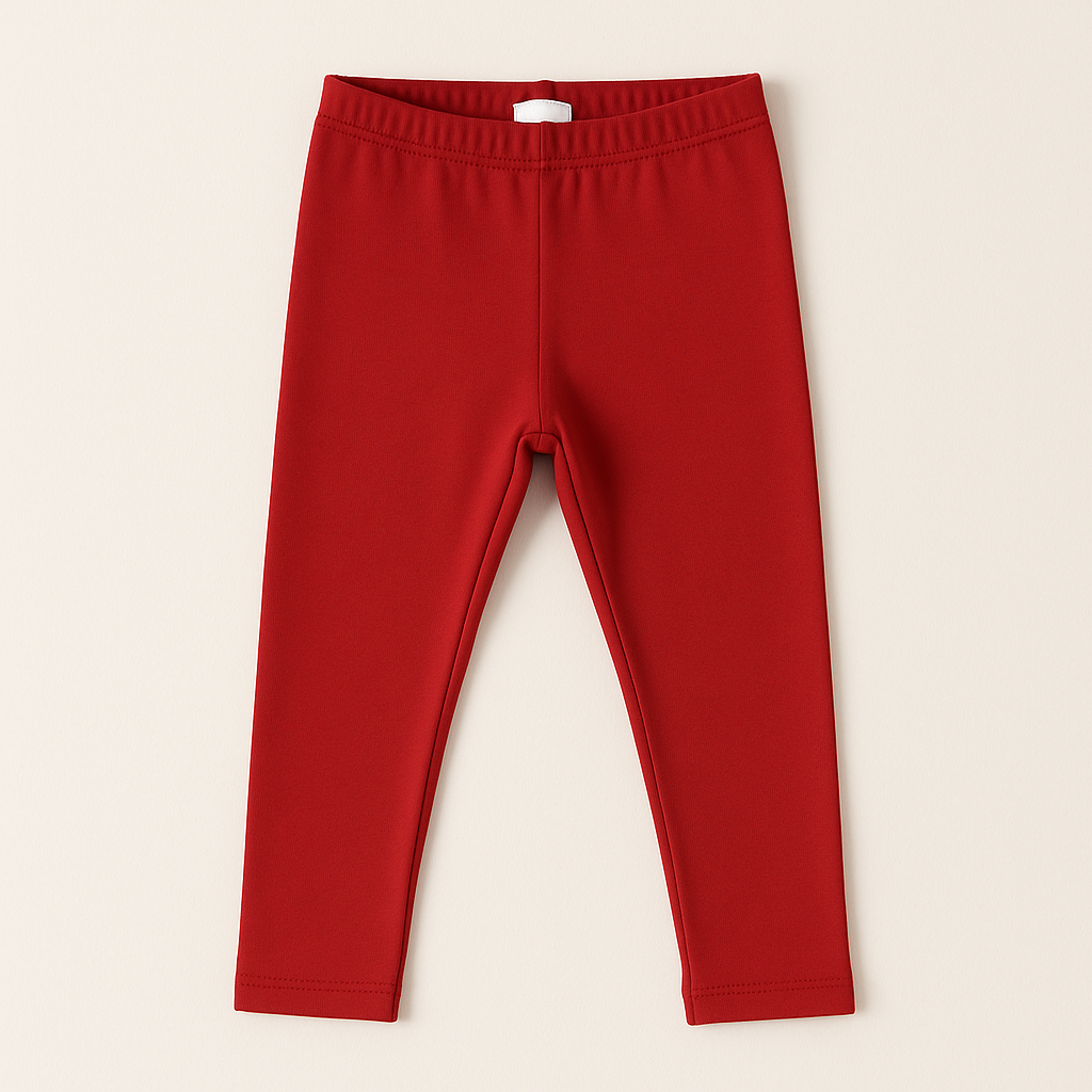 Classic Red Tights for Girls – Soft & Stretchy Leggings (4–16 Years)