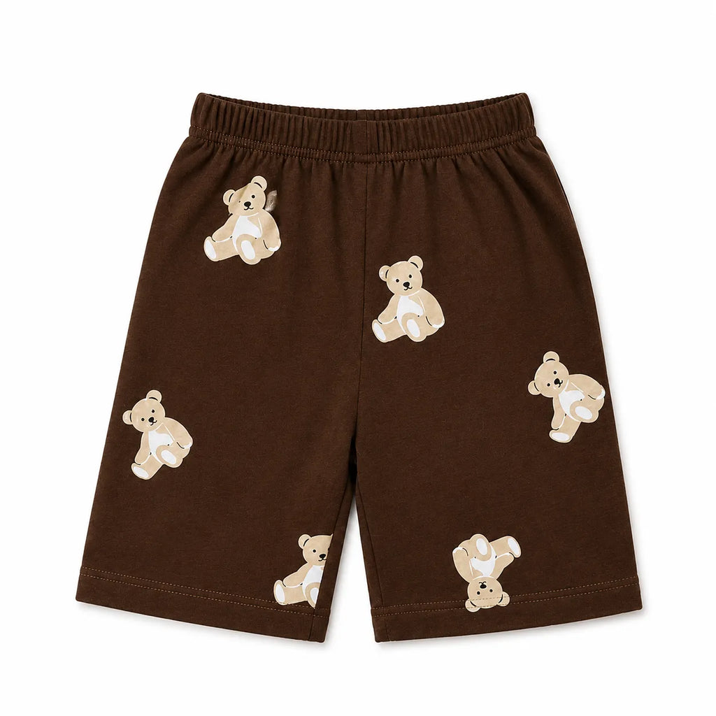 Boys Cream & Charcoal Grey Panda Summer Coord Set (2 Piece) - Age 1 - 12 Years