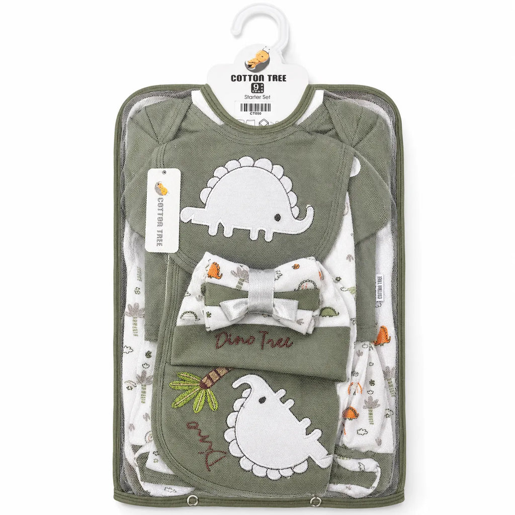 Dull Green Dino Starter Set (11 Piece)
