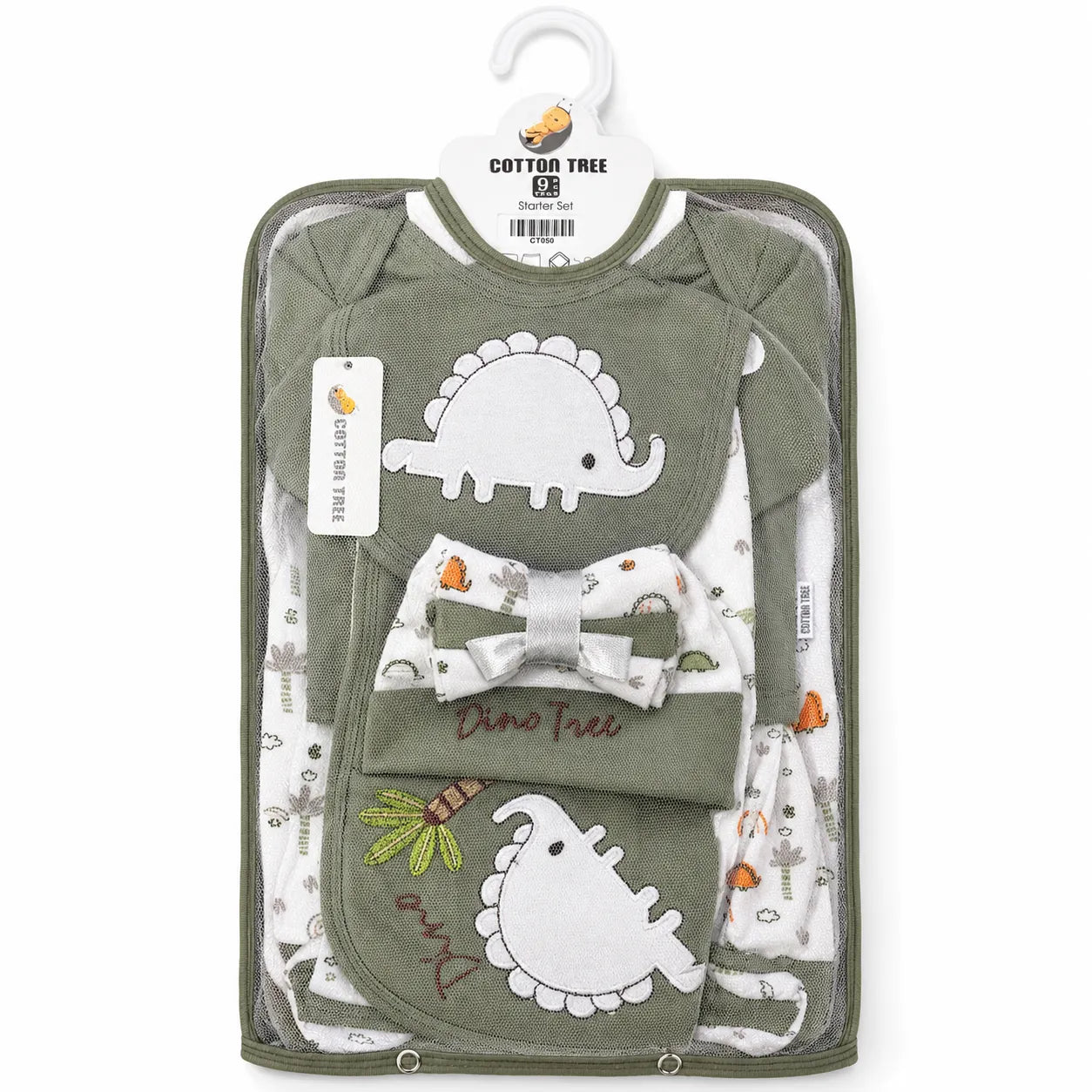 Dull Green Dino Starter Set (11 Piece)