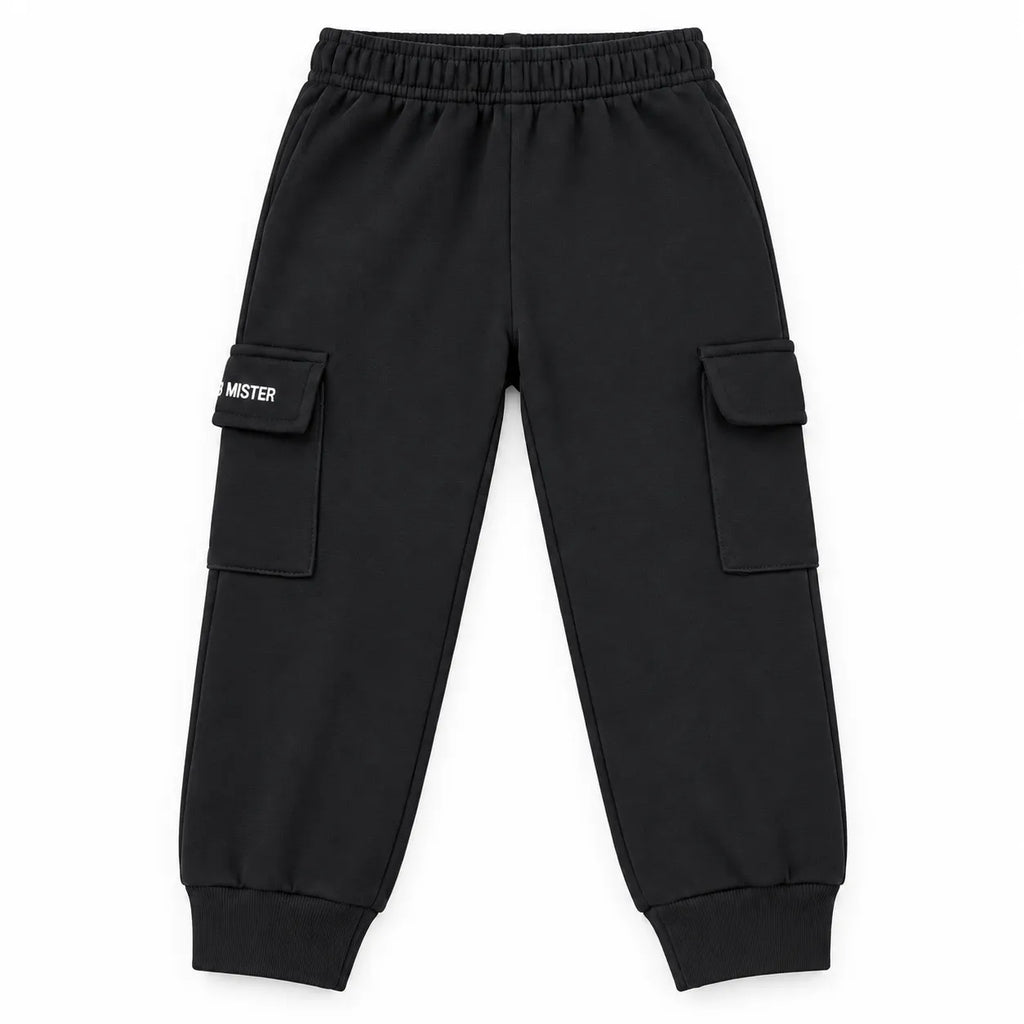 Kids Winter Pack of 5 Fleece Cargo Trouser – 5 Colors (Size 6 Years - 14 Years)