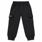 Kids Winter Pack of 5 Fleece Cargo Trouser – 5 Colors (Size 6 Years - 14 Years)