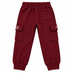 Kids Winter Pack of 5 Fleece Cargo Trouser – 5 Colors (Size 6 Years - 14 Years)