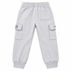 Kids Winter Pack of 5 Fleece Cargo Trouser – 5 Colors (Size 6 Years - 14 Years)
