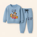 GAP Blue Kids Sweatshirt & Jogger Set with Mickey Mouse Print – Winter Outfit (1–12 Years)
