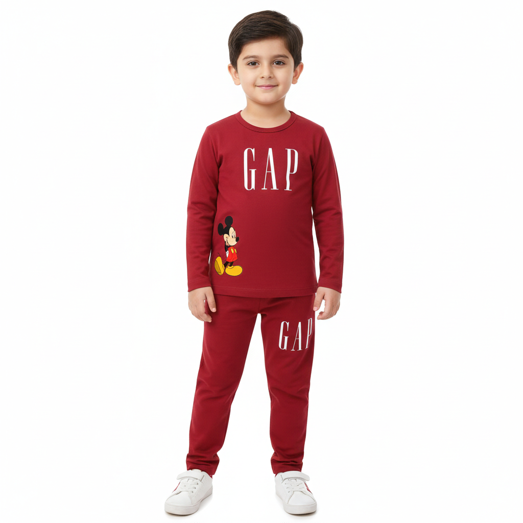 Gap Maroon Summer Coord Set (2-Piece) - Lil' Cubs