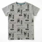 Lilcubspk Batman boys' summer 2-piece grey coord set with Batman logo, suitable for ages 1-12, casual and comfortable.