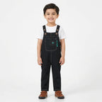 Girls Black Cotton Dangri (Size 2-5 Years)