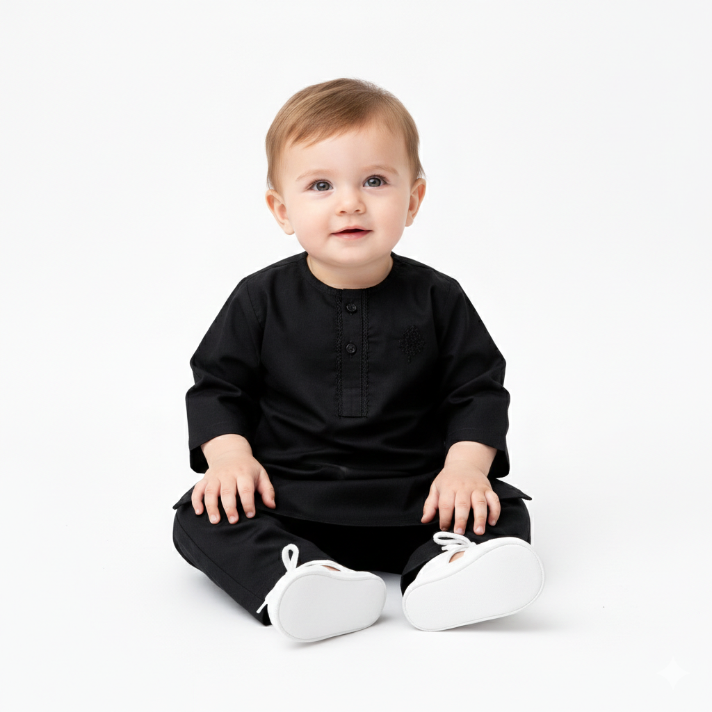 Baby Black Shalwar Kameez