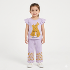 Summer Coord Set for Girls – Rabbit Print 2-Piece Set in Light Purple (Ages 1-12) - Lil' Cubs