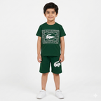 Dark Green Crocodile Summer Coord Set for Boys (1–12 Years) - Lil' Cubs