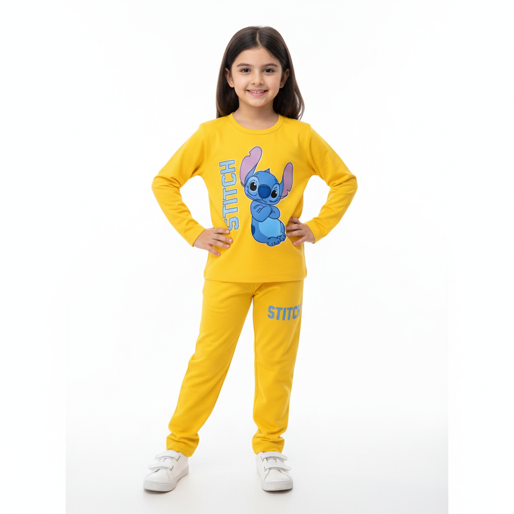 Stitch Yellow Summer Coord Set (2-Piece) - Lil' Cubs
