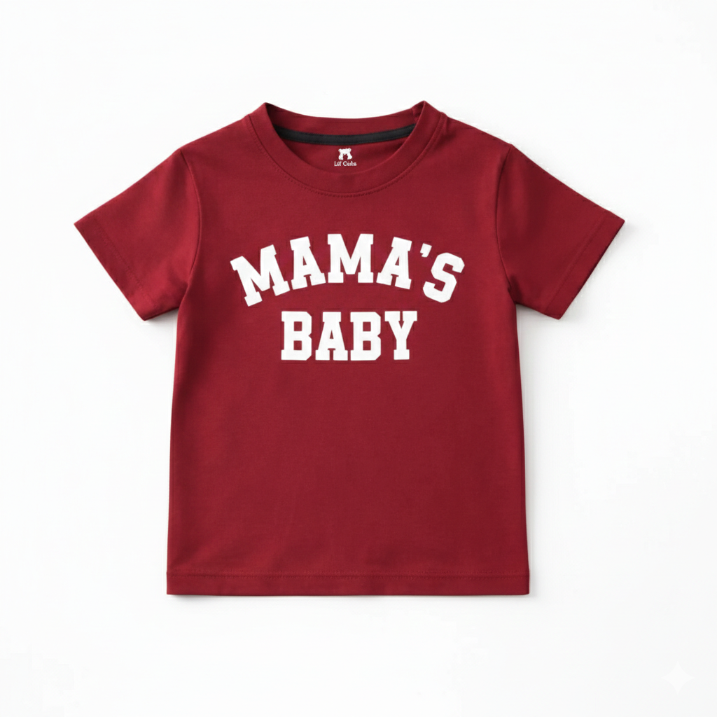 Mama's Baby Maroon Summer Coord Set (2-Piece) - Lil' Cubs