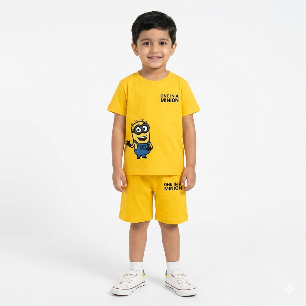 Yellow Minion Summer Coord Set (2-Piece) - Lil' Cubs