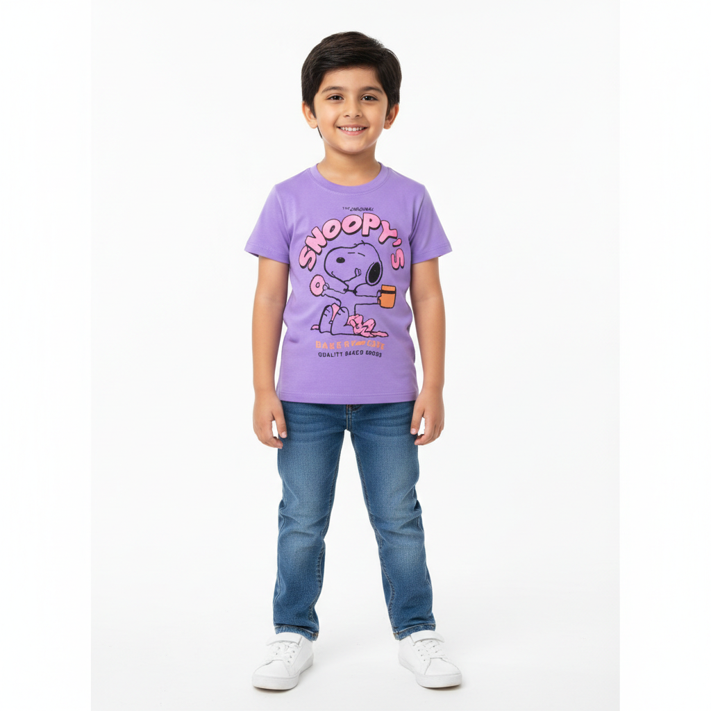 Snoopy Purple Summer T-Shirt
