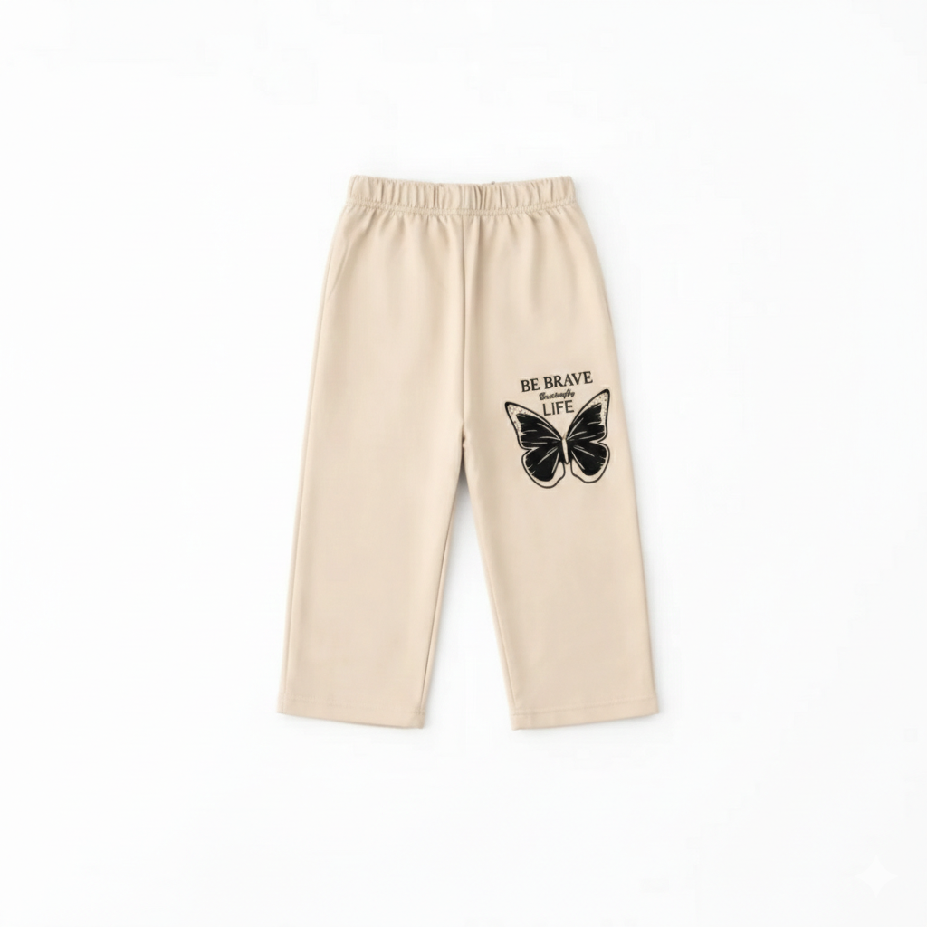 Butterfly Black & Skin Summer Coord Set (2-Piece) - Lil' Cubs