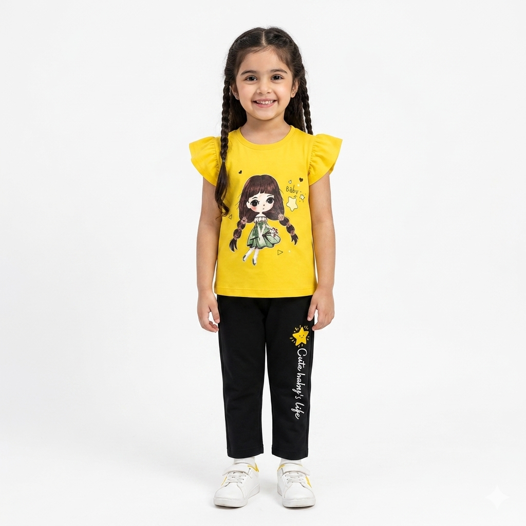 Yellow Baby Girl Summer Coord Set (2-Piece)
