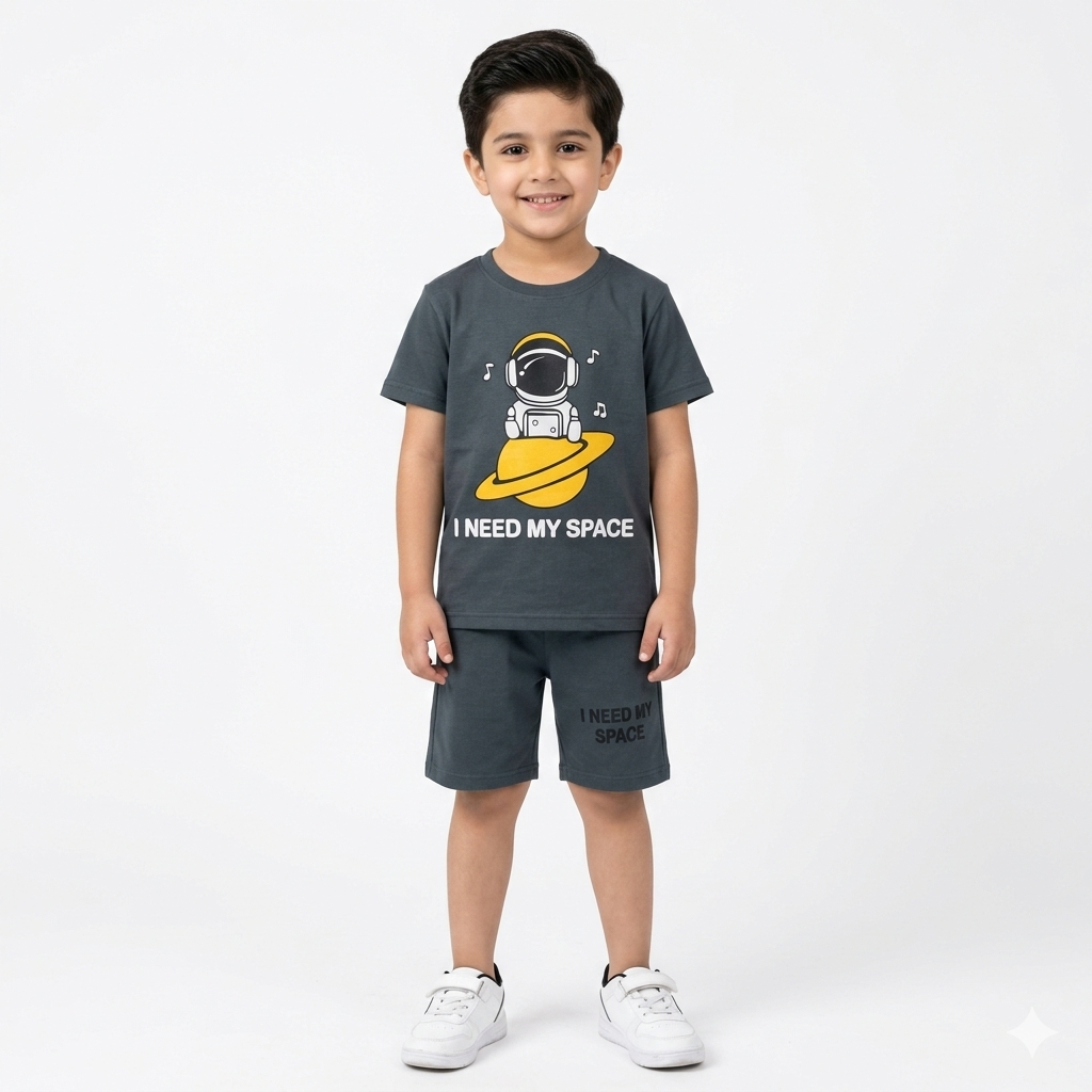 Dark Grey I Need My Space Summer Coord Set (2-Piece)