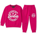 Girls Baby Pink Barbie Winter Coord Set (2 Piece) - Size 1 - 12 Years