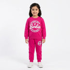 Girls Baby Pink Barbie Winter Coord Set (2 Piece) - Size 1 - 12 Years