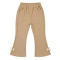Girls Beige Imported Rib Trouser (Size 3 - 12 Years)